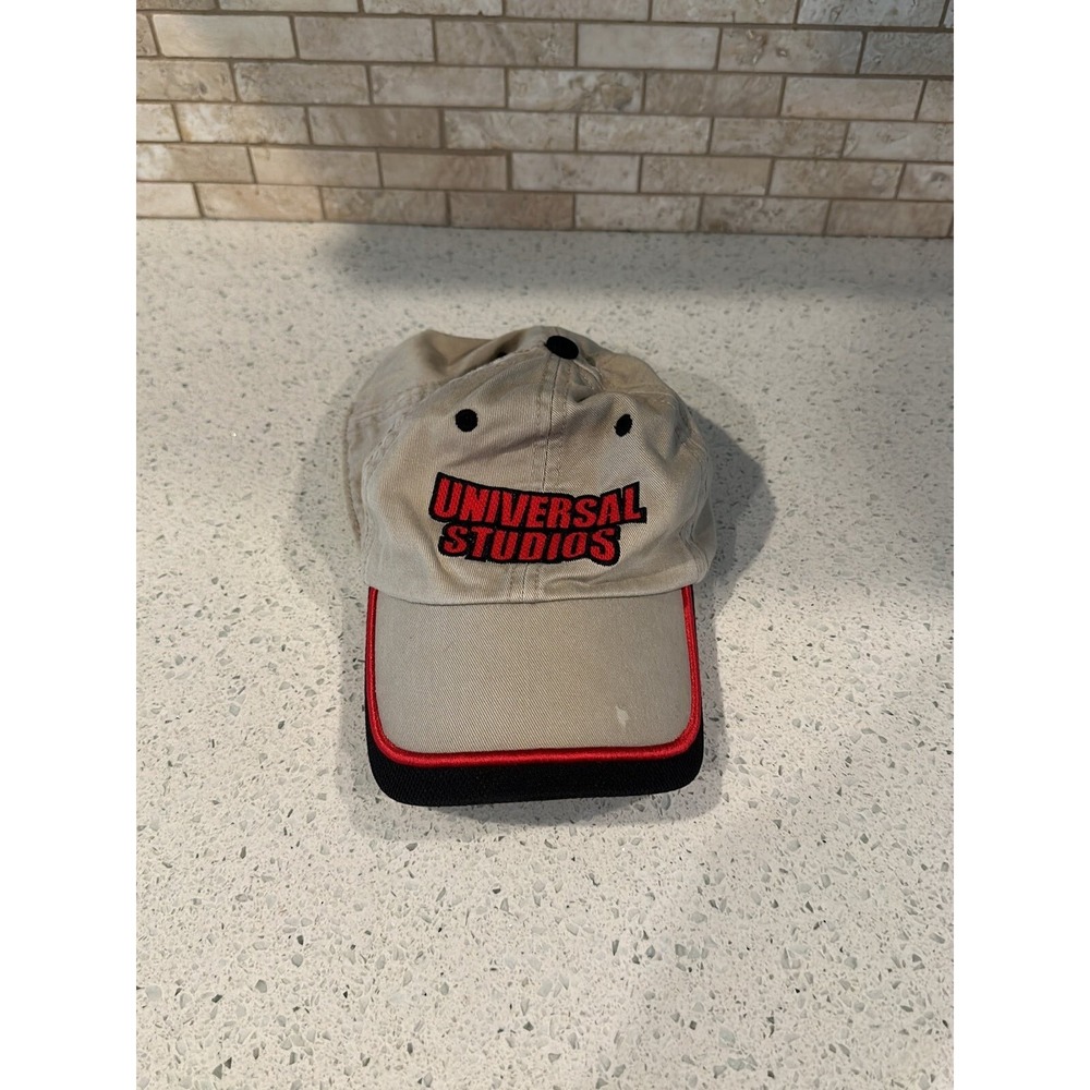 Universal Studios Khaki Beige Red Black Hat Adjustable‎ b21
